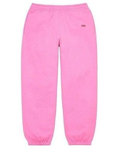 Supreme Small Box Sweatpants - Pink