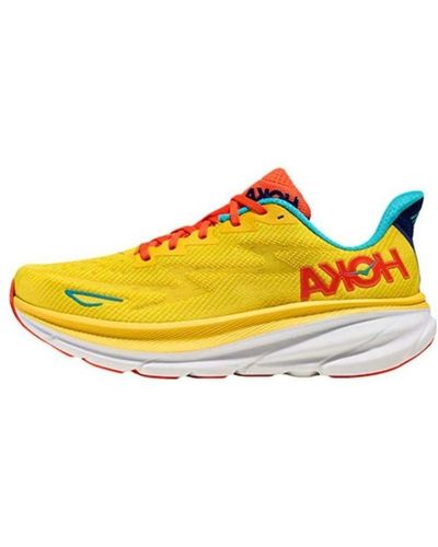 Hoka One One Clifton 9 Running Shoe - Yellow
