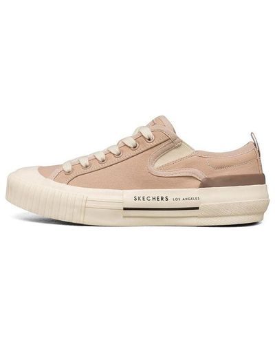 Skechers New Moon Low-top Canvas Shoes Brown - Natural