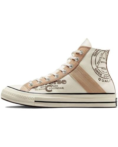 Converse Chuck 70 Leather Overlay High - Natural