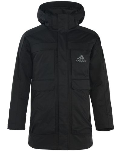 adidas Outdoor Sport Hood Down Jacket And - Blue