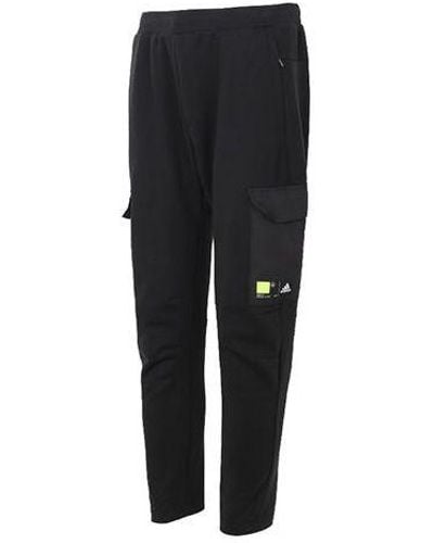 adidas Cozy Breathable Casual Cargo Long Pants - Black