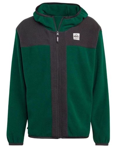 adidas Adventure Fc Full Zip Polar Fleece Hoodie - Green