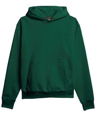 adidas Originals X Pw Basics Hood Embroidered Monogrammed Hooded Sweater Green