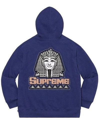 Supreme Pharaoh Studded Hoodie - Blue