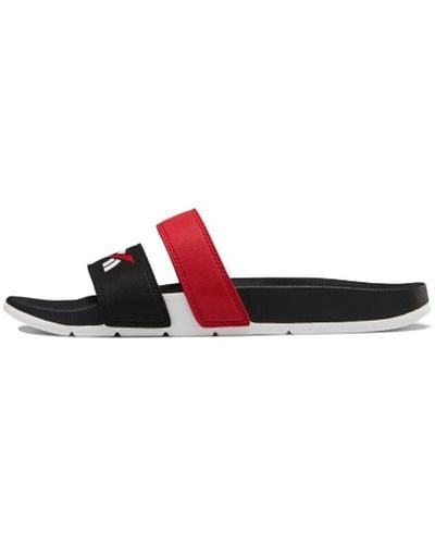 Reebok Ds Comfort Black Slippers - Red