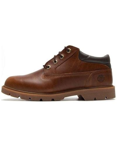 Timberland Basic Leather Water Repellant Oxford Shoes - Brown