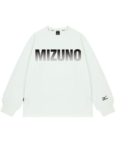 Mizuno Graphic Long Sleeve T-shirt - White