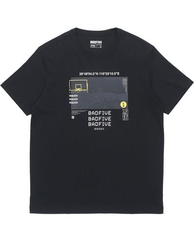 Li-ning Badfive Graphic T-shirt - Black