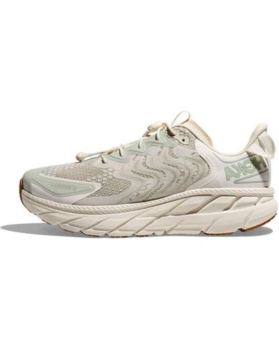 Hoka One One Satisfy Clifton Ls Rubber-trimmed Mesh Sneakers - White