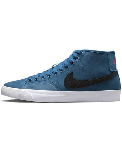 Nike Sb Blazer Court Mid Premium - Blue