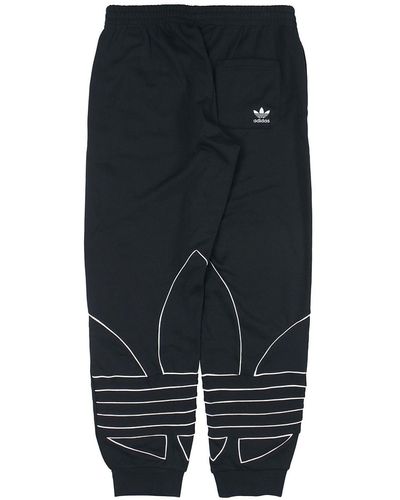 adidas Originals B Trf Out Swtpt Logo Printing Casual Knit Bundle Feet Sports Pants - Black