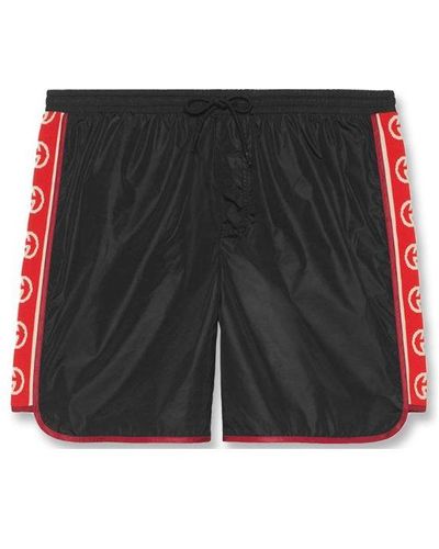 Gucci Retro Double G Webbing Shorts - Black