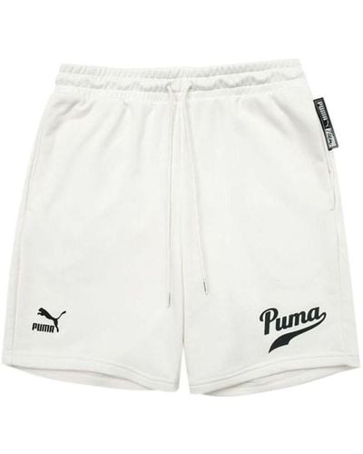PUMA Essential Sweat Shorts - White