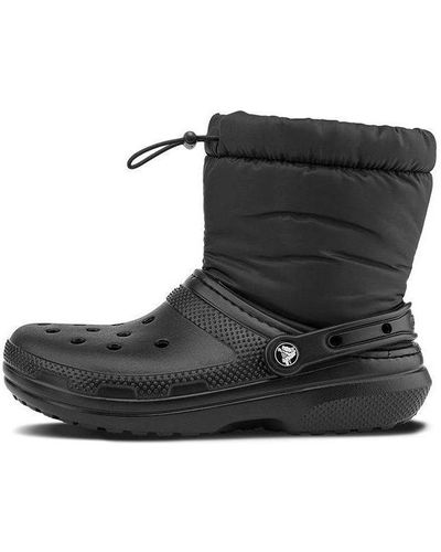Crocs™ Classic Lined Neo Puff Boots - Black