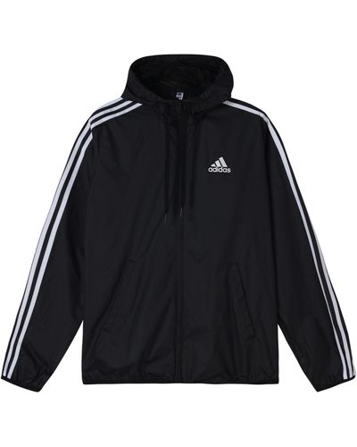 adidas Casual Sports Woven Hooded Windproof Jacket - Blue