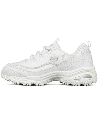Skechers D Lites Low-top Running Shoes - White