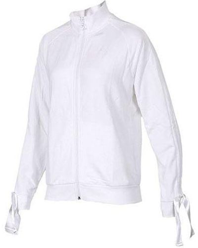 PUMA Cuff Stand Collar Casual Jacket - White