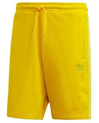 adidas Originals Blc 3-s Short Stripe Casual Sports Shorts - Yellow