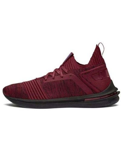PUMA Ignite Limitless Sr Evoknit Low Top Running Shoes - Red