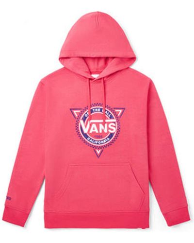 Vans Casual Sports Printing Hooded Drawstring Couple Style Rose - Pink