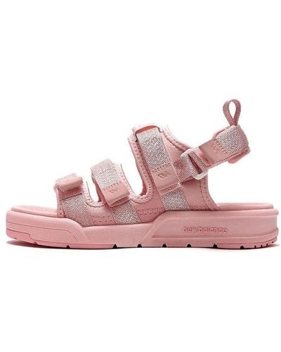 New balance cheap sandals pink