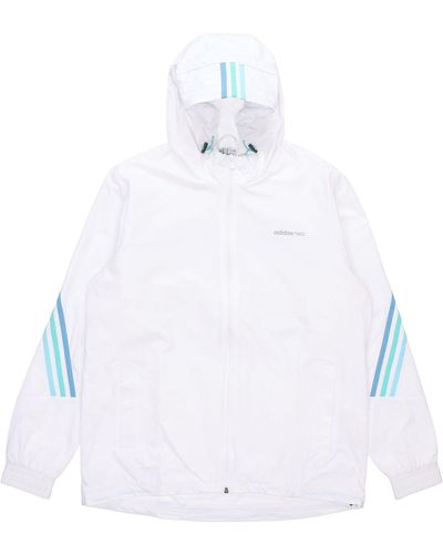 adidas Neo M Fav 3s Wb 2 Contrasting Colors Sports Hooded Jacket - Blue