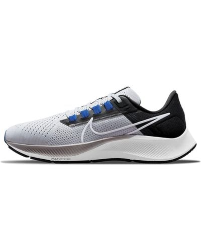 Nike Air Zoom Pegasus 38 Sneakers Wolf Grey/white/black Cw7356-006 Uk 9.5 - Blue