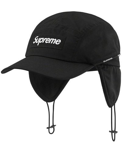 Supreme Packable Earflap Camp Cap - Black