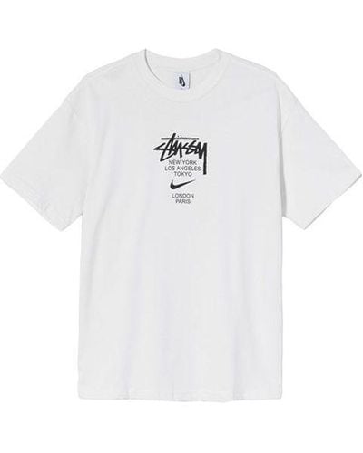Stussy X Nike Logo Short-sleeve Tee - White