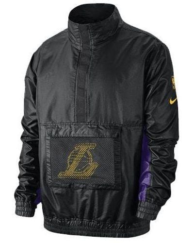Nike Lightweight Nba Los Angeles Lakers Sports Jacket - Black