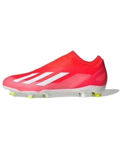 adidas X Crazyfast League Laceless Firm Ground Cleats - Red