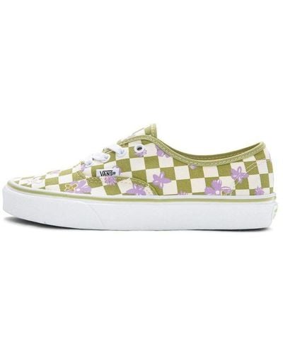 Vans Wallpaper Authentic Checkered Floral - White
