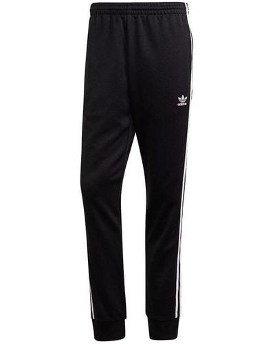 adidas Originals Sst Tp P Blue Sports Pants - Black