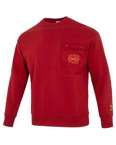 PUMA Das Cc Graphic Crew Sweater - Red