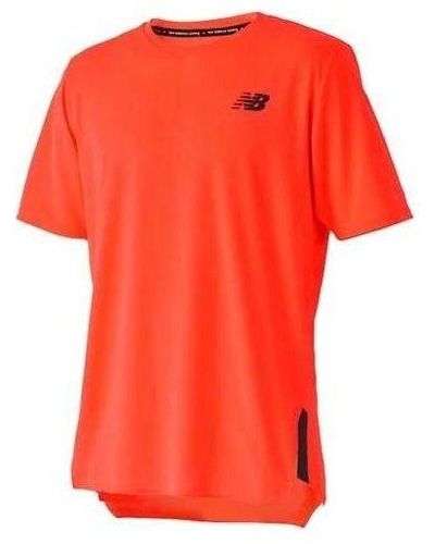 New Balance Q Speed Jacquard Short Sleeve T-shirt - Red