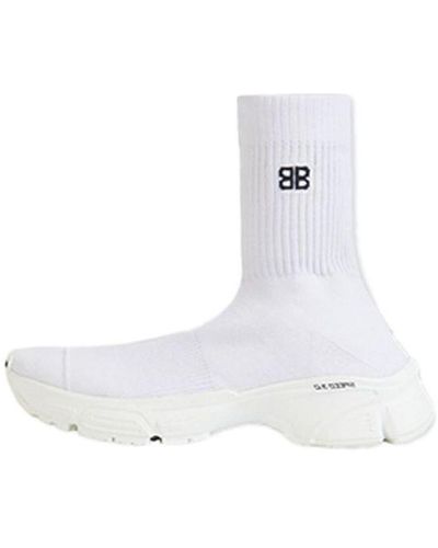 Balenciaga Speed 3.0 High-top Running Shoes - White