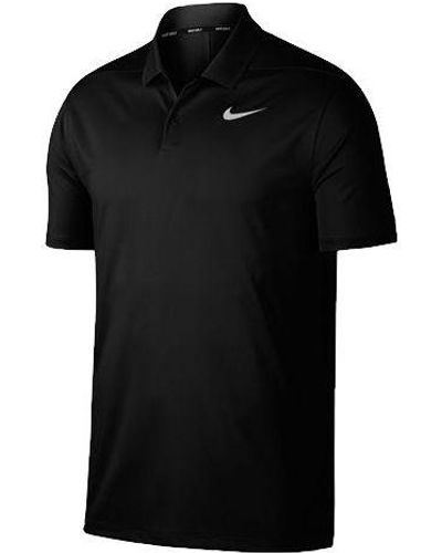 Nike Golf Dry Victory Casual Sports Short Sleeve Polo Shirt - Black
