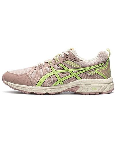 Asics Gel-venture 7 Mx Breathable Wear-resistant Low Tops Sports Gray - White
