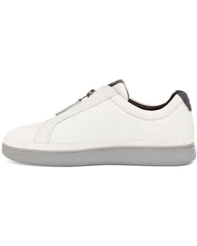 UGG Cali Low-top Zip-up Sneakers - White