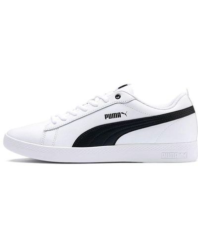 PUMA Smash V2 Leather Sneakers - White