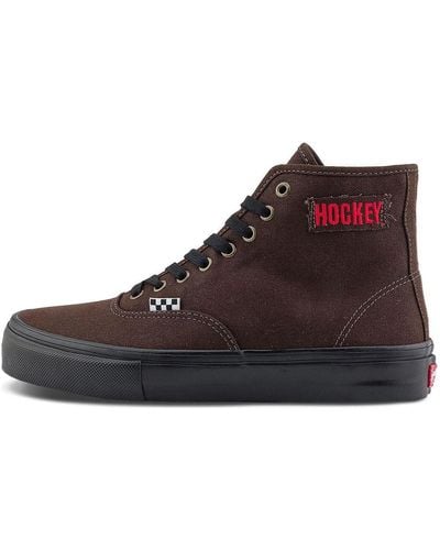 Vans X Hockey Skate Authentic High Shoes - Brown