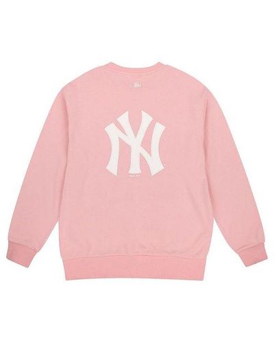 MLB New York Yankees Printing Logo Sports Fleece - Pink