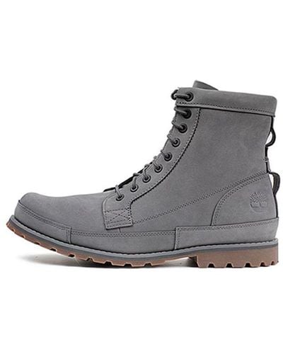 Timberland Earthkeeper Original Leather 6 Inch Wide Fit Boots - Gray
