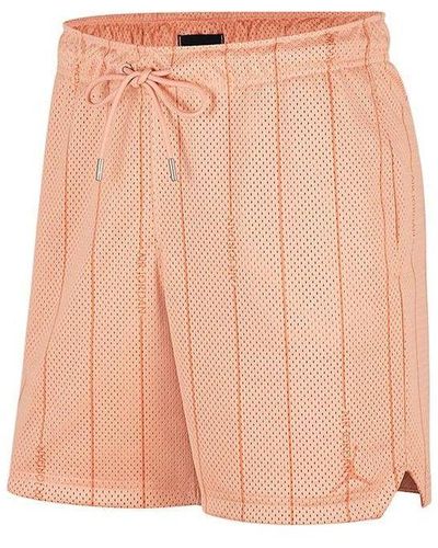 Nike Essentials Solid Color Mesh Sports Shorts Light Madder Brown - Pink
