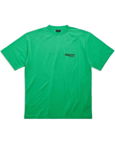 Balenciaga Political Campaign T-shirt Large Fit - Green