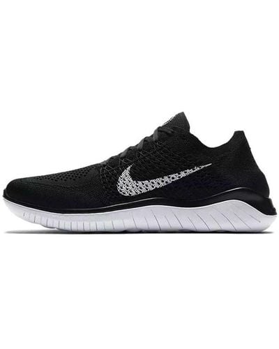Nike Free Rn Flyknit 2018 Running Shoe - Black