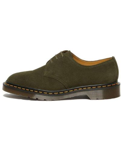 Dr. Martens 1461 Made In England Buck Suede Oxford Shoes - Brown