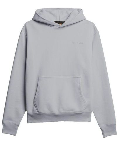 adidas Originals X Pw Basics Hood Embroidered Monogrammed Hooded Sweater Gray