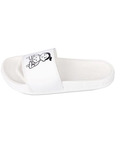 New Balance Noritake X 200 Series Crossover Soft Sole Cozy Flat Heel Sports Slippers - White